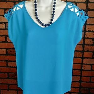 Blue Casual Blouse